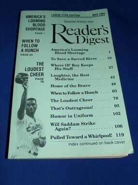 Reader's Digest Large Type Print Edition Softcover Anthology Book* May 1994